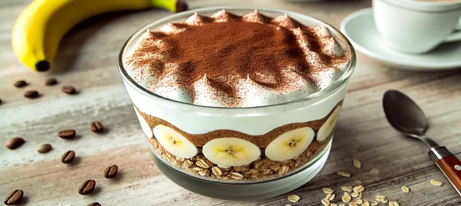 ¡Tiramisú de avena sin azúcar! ¡Postre saludable! A todo el mundo le encanta ¡Tiramisú de avena sin azúcar! ¡Postre saludable! A todo el mundo le encanta