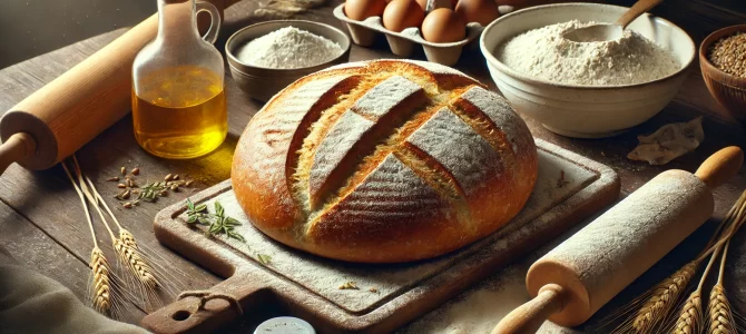 Deja de comprar pan, hornea pan de campo según esta receta. Pan sin leche, sin huevos.