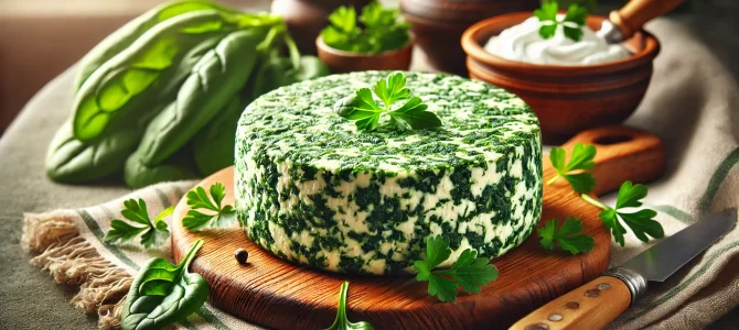 ¡El Queso Favorito de la Familia! Inspirado en la Receta de la Bisabuela: Queso Casero con Espinacas en 5 Minutos