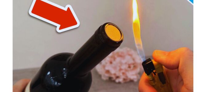Cómo abrir una botella de vino con un encendedor Cómo abrir una botella de vino con un encendedor