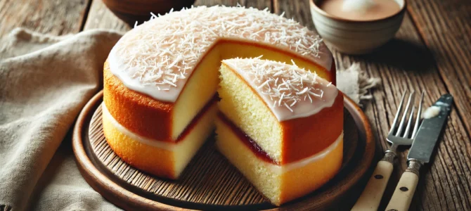 Pastel de coco super suave y esponjoso