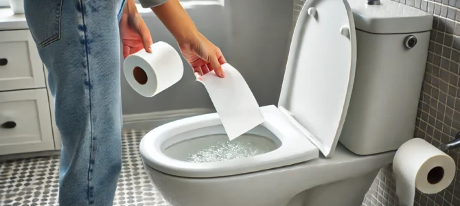 ¿Por qué deberías poner un trozo de papel en el inodoro antes de usar el baño?