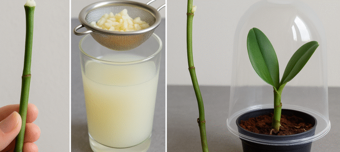 ¡Nada más que arroz! ¡La orquídea brota en la rama y florece todo el año!