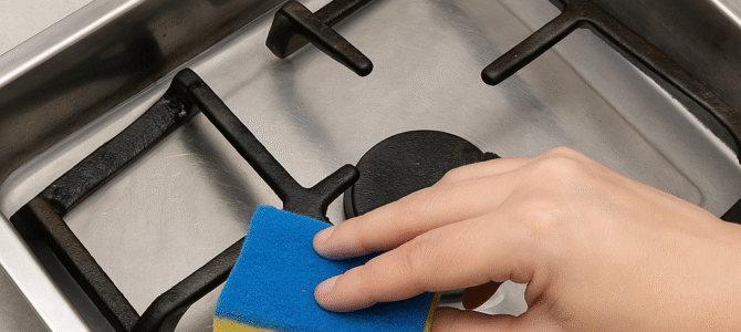 Ya no sufro limpiando la rejilla de la cocina a gas. La dejo reluciente en 7 minutos