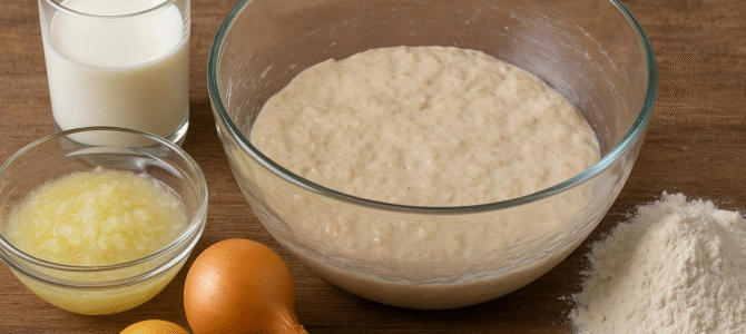 Sólo añade cebolla. Masa sin levadura. Pan sin levadura. Pizza sin levadura Sólo añade cebolla. Masa sin levadura. Pan sin levadura. Pizza sin levadura