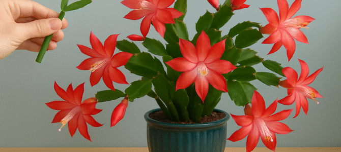 El secreto para hacer florecer el cactus navideño todo el año.
