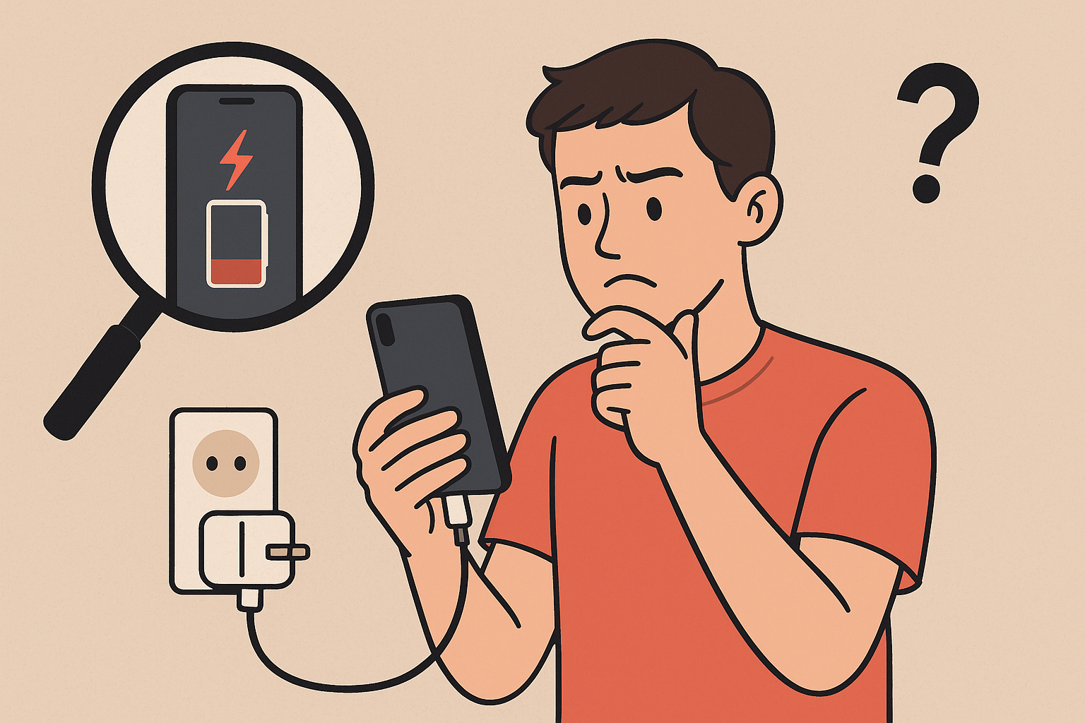 El teléfono no carga. ¡Un consejo sencillo de un experto para solucionarlo!