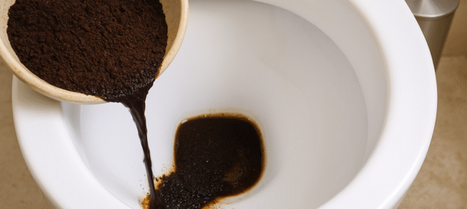Echar café molido usado en el inodoro te ayudará a resolver uno de los mayores problemas del baño.