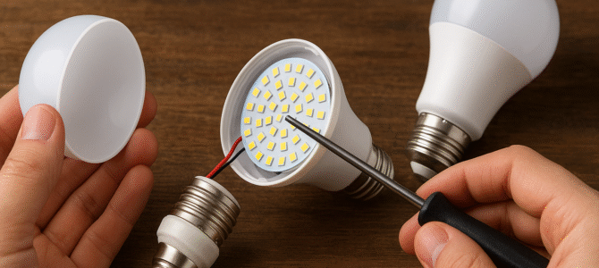 ¡2 formas sencillas de reparar bombillas LED en casa! Todo hombre debe saber.