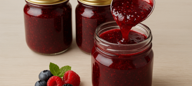 La mejor receta y truco para hacer mermelada de cereza y fresas.