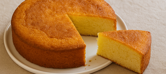 Pastel de maicena en 5 minutos: una nube de algodón con 1 yogur y 4 huevos ¡sin trigo!