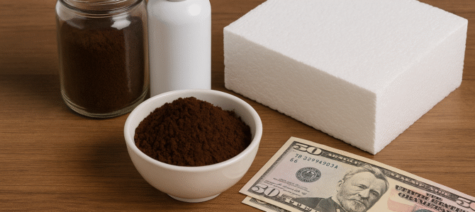 ¡Miles de millones de personas no lo saben! Gana muchísimo dinero mezclando posos de café y telgopor.