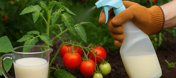 Dale leche a los pepinos y los tomates, y te abrumarán con una cosecha récord.