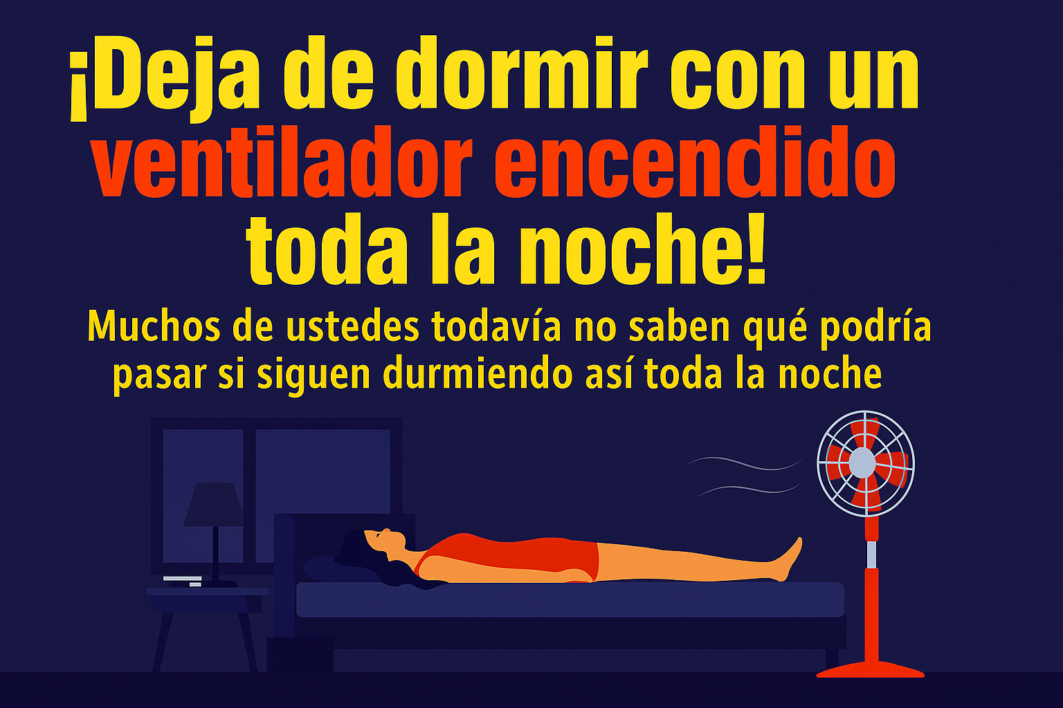¿Es Malo Dormir con el Ventilador Encendido Toda la Noche? Esto es lo que Deberías Saber