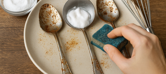 ¿Cómo limpiar el óxido de los utensilios usando bicarbonato de sodio?