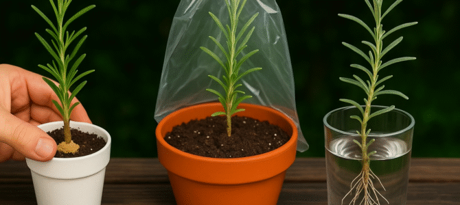 Cómo cultivar y propagar romero en macetas. Fácil y rápido.
