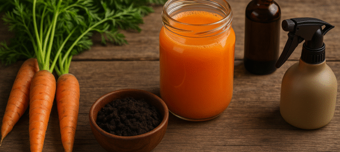 El milagro del jugo de zanahoria: el elixir secreto que tus plantas estaban esperando.