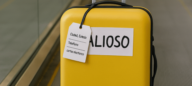 Cuando viajes en avión, ten cuidado de no escribir estas palabras en tu equipaje facturado