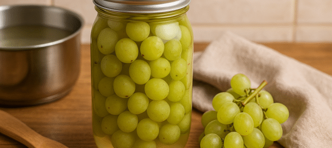 ¡Guardo uvas frescas en un frasco! ¡No se echan a perder en años!