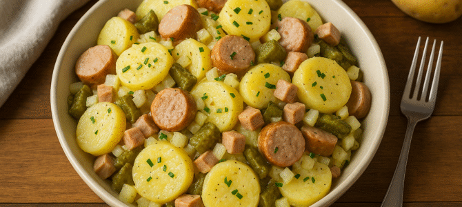 Cómo hacer ensalada de papa o patata alemana