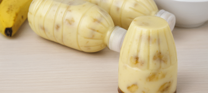 ¡Solo plátanos y leche! ¡El postre casero más delicioso en 5 minutos! ¡Sin horno!