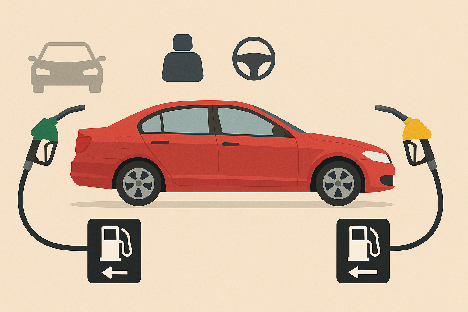 Nunca supe por qué los tanques de gasolina de los autos estaban en lados diferentes… hasta ahora.