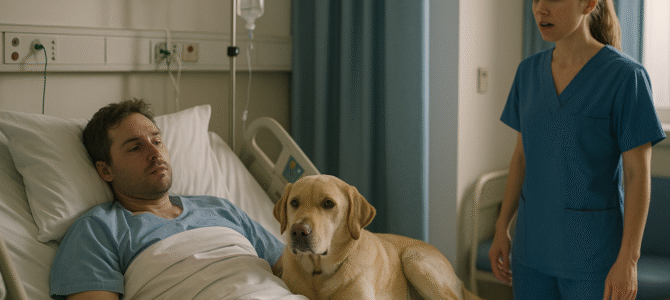 Mi perro nunca se apartó de mi lado — pero esta vez, desperté en una cama de hospital y él ya estaba allí