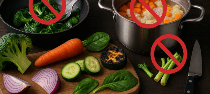 13 errores al cocinar verduras que podrían perjudicarte. 13 errores al cocinar verduras que podrían perjudicarte.