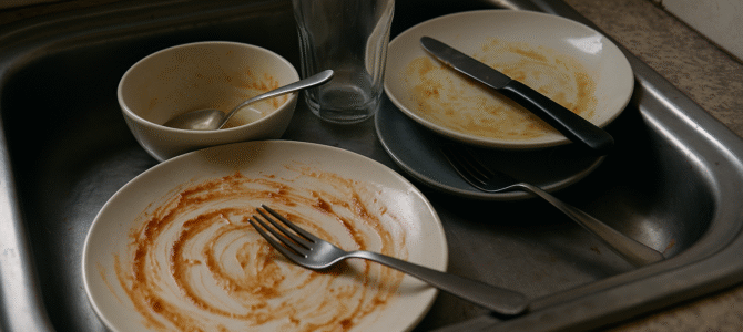 ¿Qué significa dejar los platos sin lavar, según la psicología?