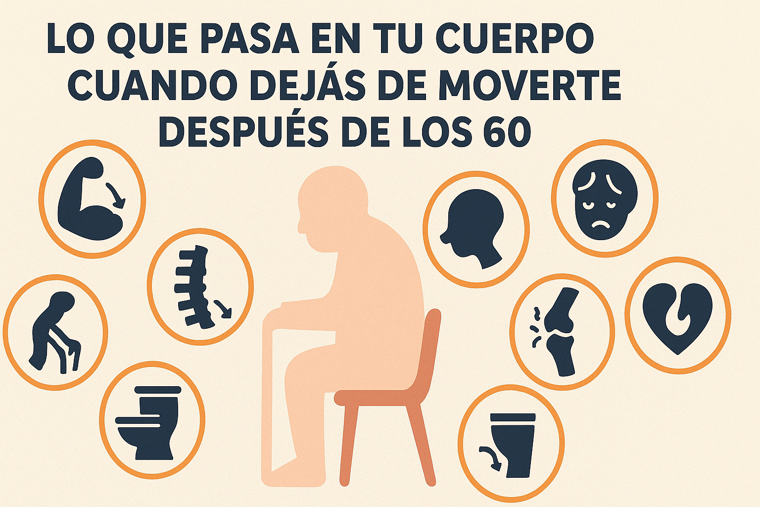 Lo que pasa en tu cuerpo cuando dejás de moverte después de los 60 Lo que pasa en tu cuerpo cuando dejás de moverte después de los 60