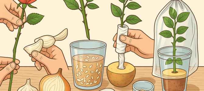 ¡Clava la rosa en una cebolla! Enseguida echa raíces como loca y crece vigorosamente ¡Clava la rosa en una cebolla! Enseguida echa raíces como loca y crece vigorosamente