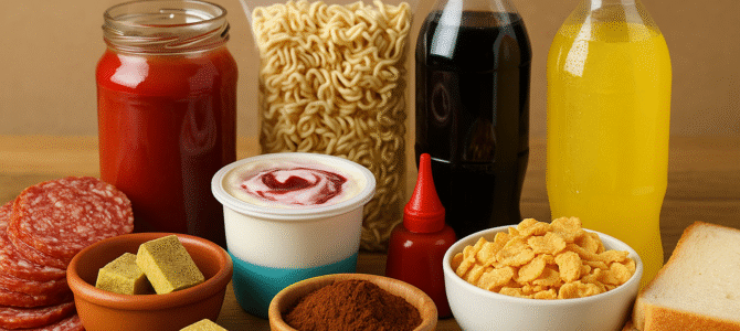 Lista de alimentos industriales peligrosos que debes desterrar de tu cocina. Lista de alimentos industriales peligrosos que debes desterrar de tu cocina.