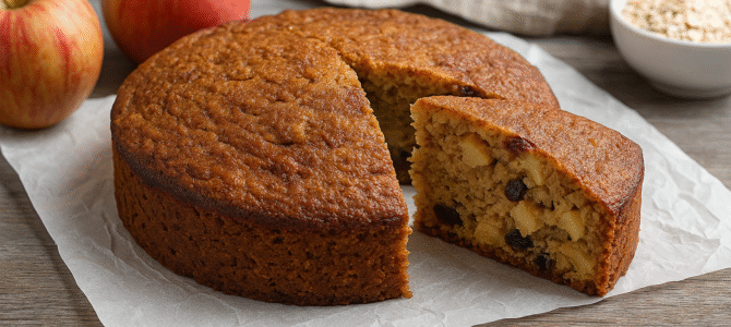 ¡Solo avena y manzanas! ¡Pastel dietético saludable en 5 minutos! ¡Sin azúcar, sin harina!