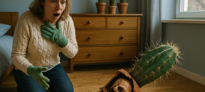 Accidentalmente rompí la maceta del cactus. Se me puso la piel de gallina cuando vi lo que había dentro. Accidentalmente rompí la maceta del cactus. Se me puso la piel de gallina cuando vi lo que había dentro.