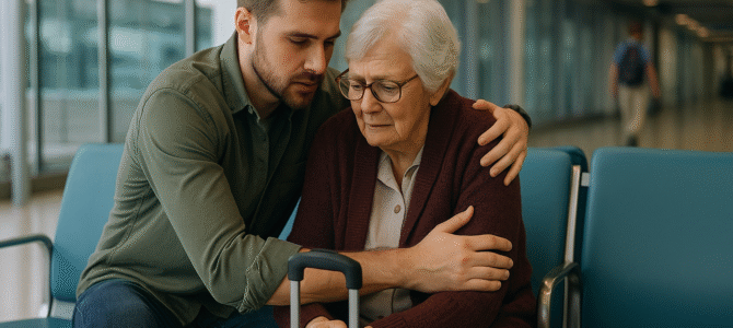 Mi familia dejó a la abuela abandonada en el aeropuerto y se fue de vacaciones sin ella — No esperaban que ella tomara represalias.