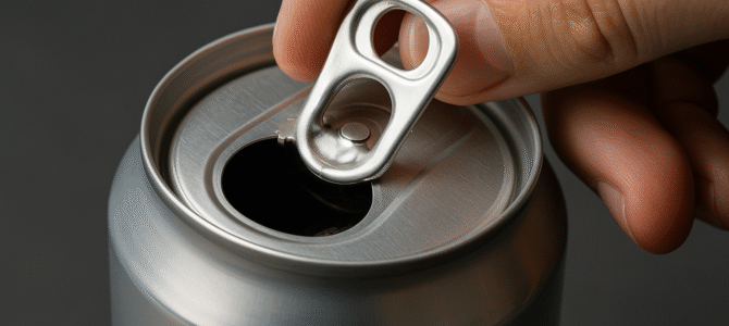 La mayoría de las personas vivirán toda su vida sin saber por qué las latas de refresco tienen un pequeño agujero en la lengüeta.