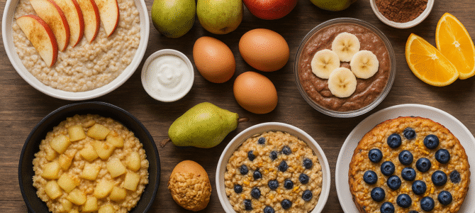 ¡Solo avena y plátano! ¡Como día y noche y pierdo! Es riquísimo.