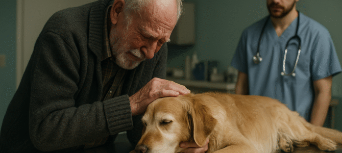 Historia: Un anciano llegó a una clínica veterinaria pidiendo que sacrificaran a su perro lo que pasó después te sorprenderá.