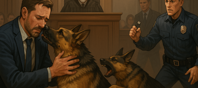 Historia: Un policía condenado pidió ver a su perro por última vez: pero cuando animal entró en la sala del tribunal, lo que ocurrió después conmovió a todos.