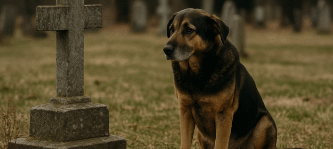 Todos creían que esta perra estaba de luto por su dueña… hasta que un chequeo veterinario reveló un impactante secreto. Todos creían que esta perra estaba de luto por su dueña… hasta que un chequeo veterinario reveló un impactante secreto.