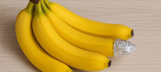 Las bananas duran 10 días más cuando se guardan con un solo elemento de cocina Las bananas duran 10 días más cuando se guardan con un solo elemento de cocina