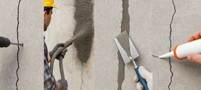 ¿Cómo tapar las grietas en el concreto? Los 3 métodos más confiables