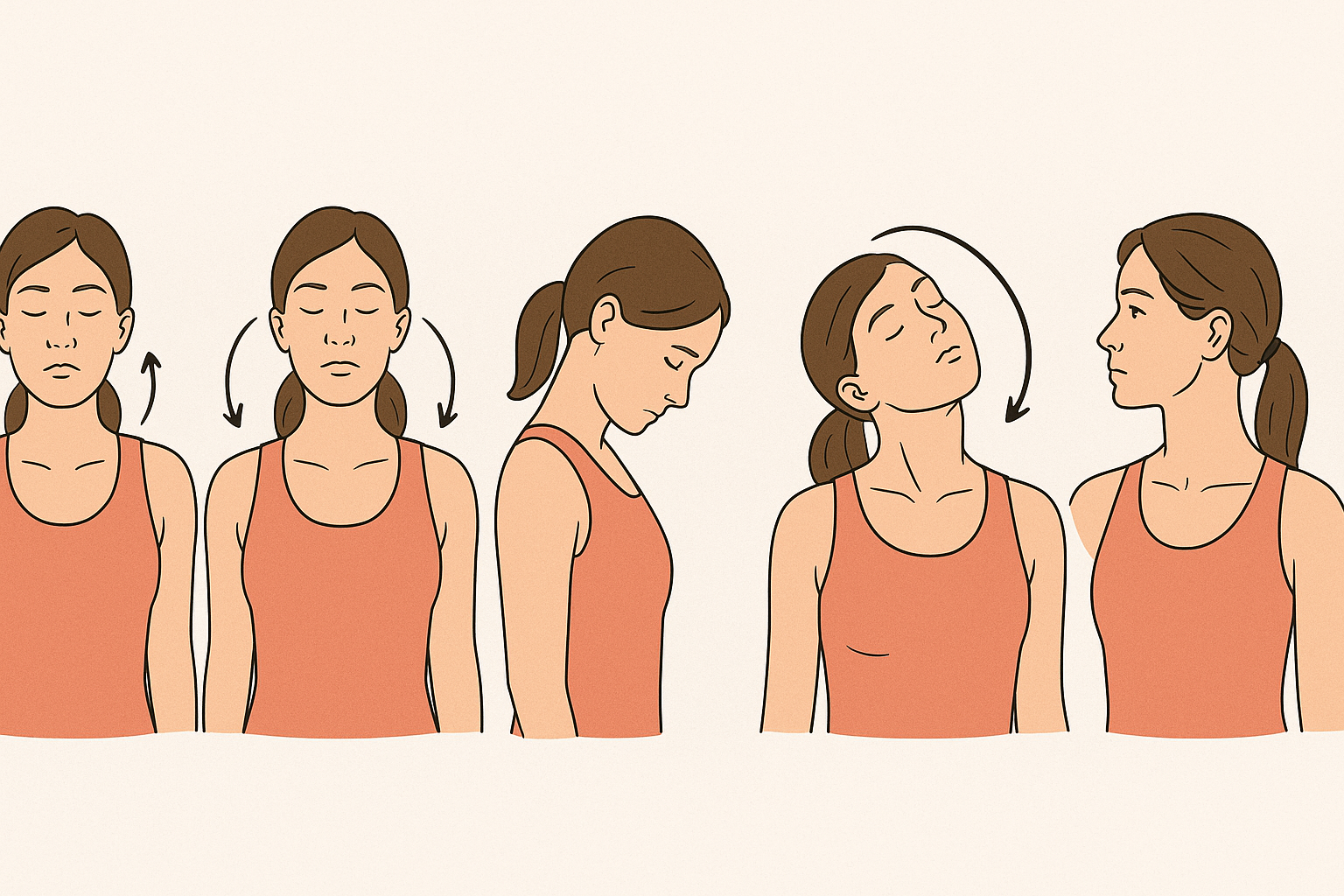 5 ejercicios para el cuello: normalizan la presión y liberan de tensiones