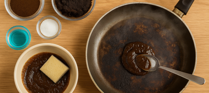 Tu sartén quedará como nueva con esta receta 100% casera.