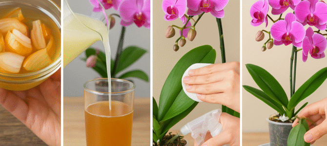 Una orquídea de repente sacó 5 veces más varas florales. Un abono completamente natural.