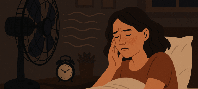 Los riesgos de dormir con el ventilador encendido durante el clima caluroso. Los riesgos de dormir con el ventilador encendido durante el clima caluroso.