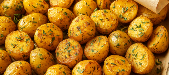 Todo el verano preparo este acompañamiento para los asados. Papas doradas: los invitados dicen que es una receta maravillosa.
