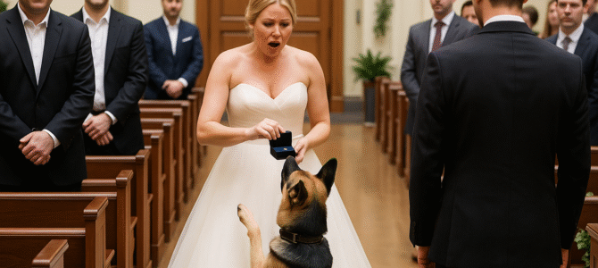 El día de su boda, su pastor alemán le bloqueó el camino. ¡Lo que pasó después es increíble! El día de su boda, su pastor alemán le bloqueó el camino. ¡Lo que pasó después es increíble!