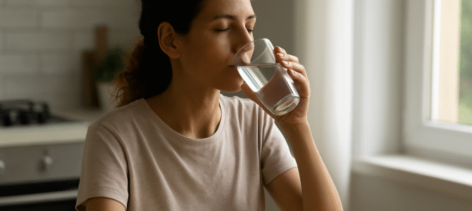 Por qué debes beber agua con el estómago vacío justo después de despertar