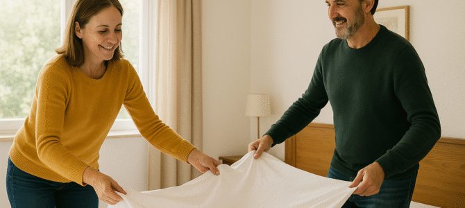 Cada vez que el marido volvía a casa de un viaje de negocios, se encontraba con su esposa lavando las sábanas cuidadosamente, por eso hizo esto Cada vez que el marido volvía a casa de un viaje de negocios, se encontraba con su esposa lavando las sábanas cuidadosamente, por eso hizo esto